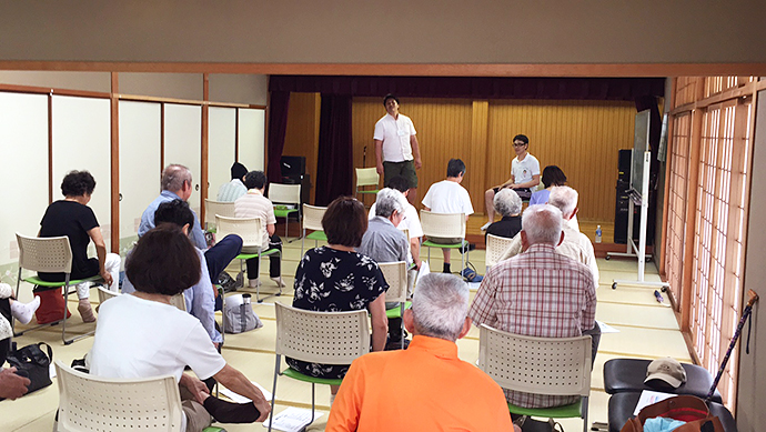 【公益社団法人大阪府柔道整復師会】老人福祉センターで介護予防のための運動教室を実施しています。